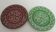 Set of 2 dessert plates britain " tryskell celtic symbol "