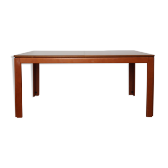 Table extensible bois vernis