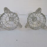 Glass candlesticks