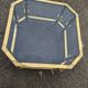 Vintage coffee table in bronze and smoked glass 70s