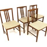 Set of 4 Scandinavian beech chairs, Helmer Petterssons Möbelaffär, Markaryd, Sweden, 1960