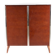 Petite armoire bois et chrome 