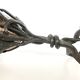 Copper Vase with Wrought Iron Snake and Leaves attr. to Alessandro Mazzucot