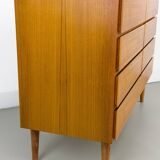 Commode danoise à 8 tiroirs en teck d'Omann Jun, 1970