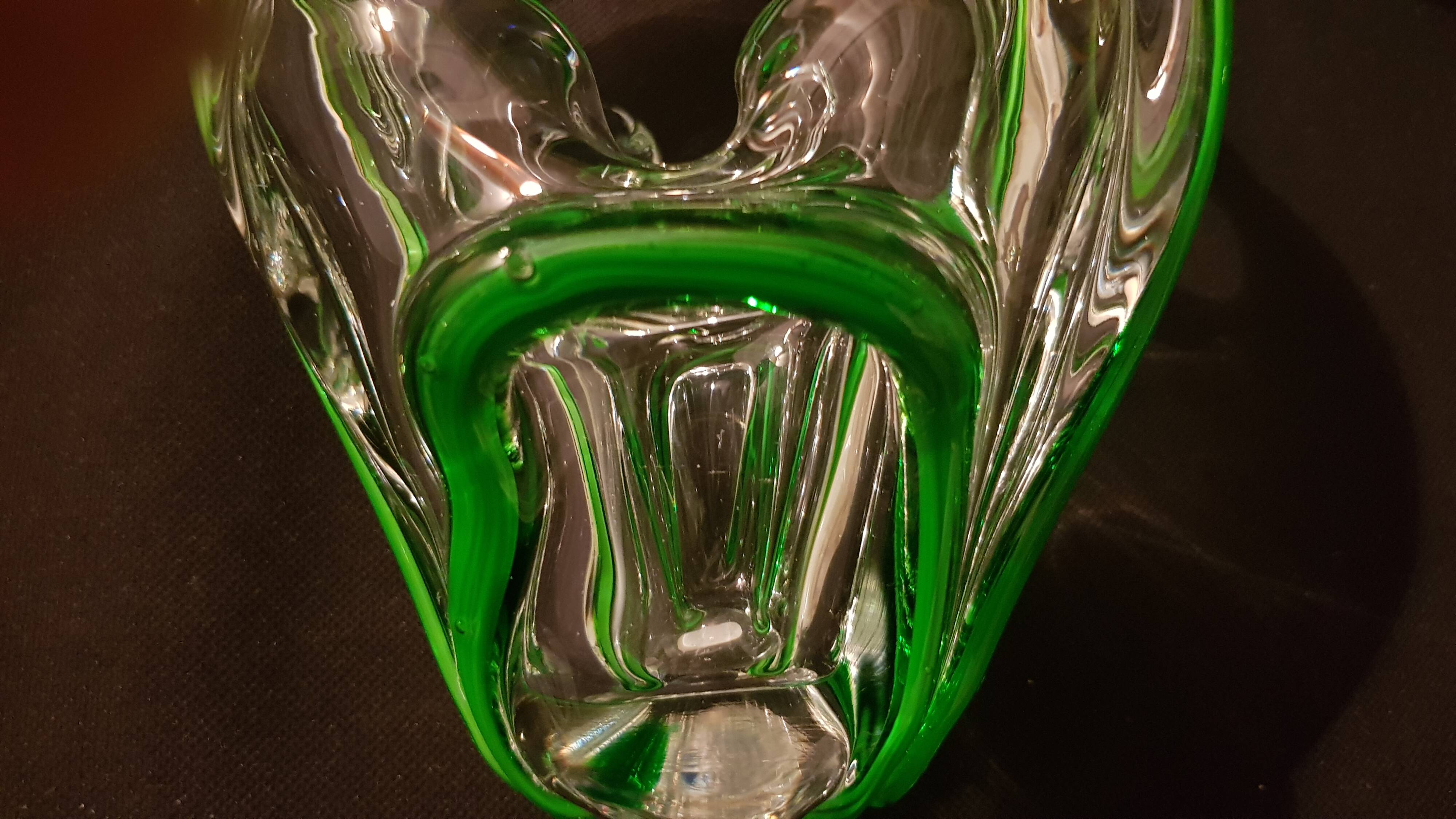 Crystal ashtray bowl in Murano style