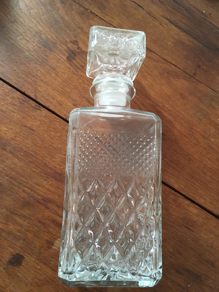 Vintage whiskey decanter