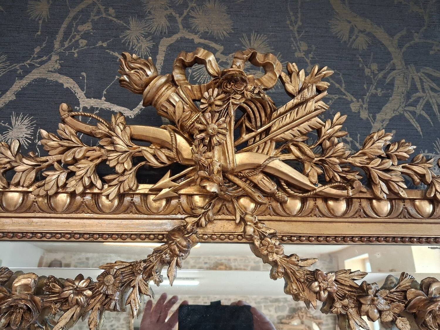 Napoleon III period mirror 1.79m x 1.09m