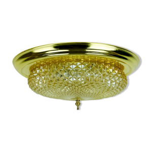 Plafonnier encastré texturé verre