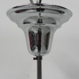 Art deco hanging lamp with marbled hexagonal shade