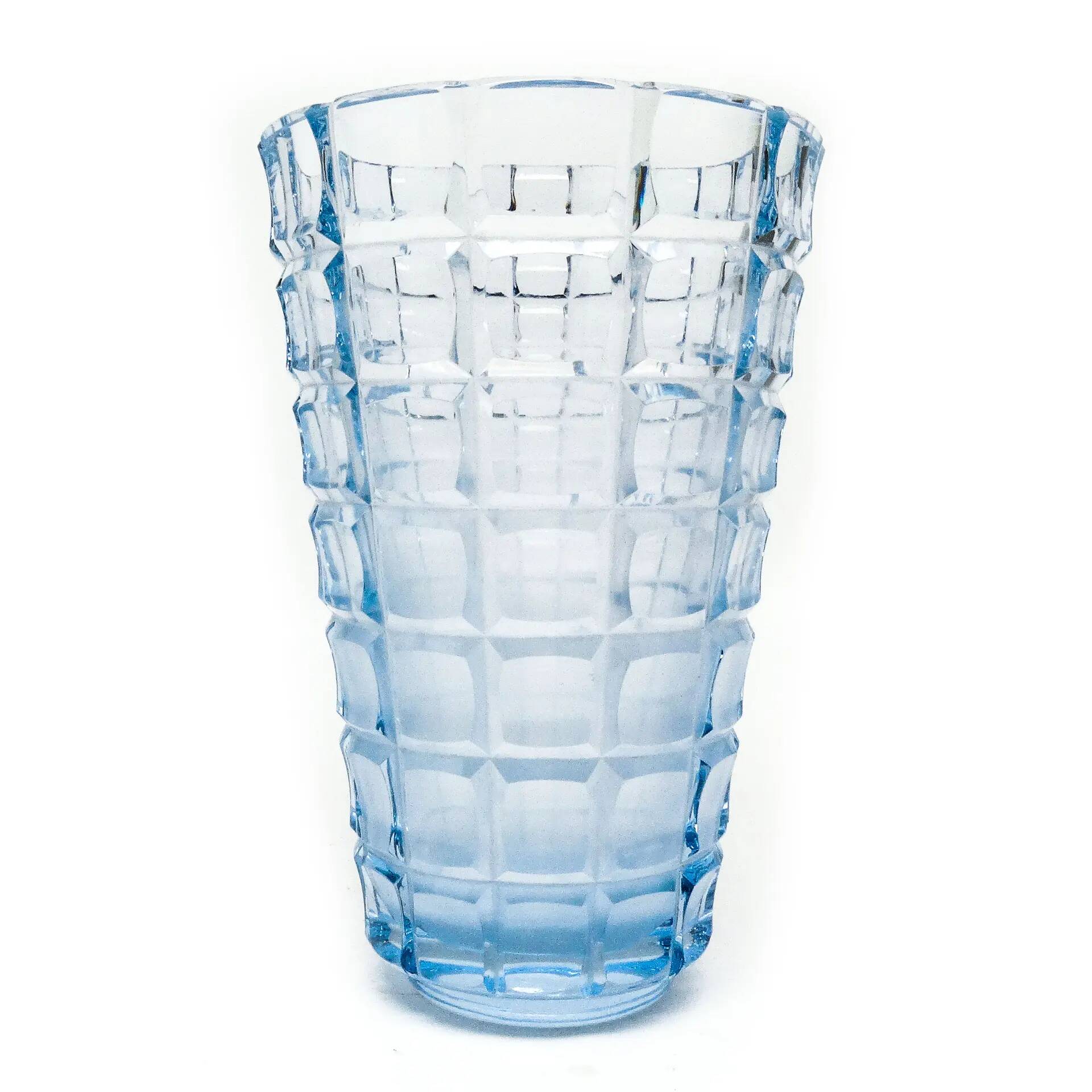 Vase Art Déco, cristal, Moser, Tchécoslovaquie, années 1930