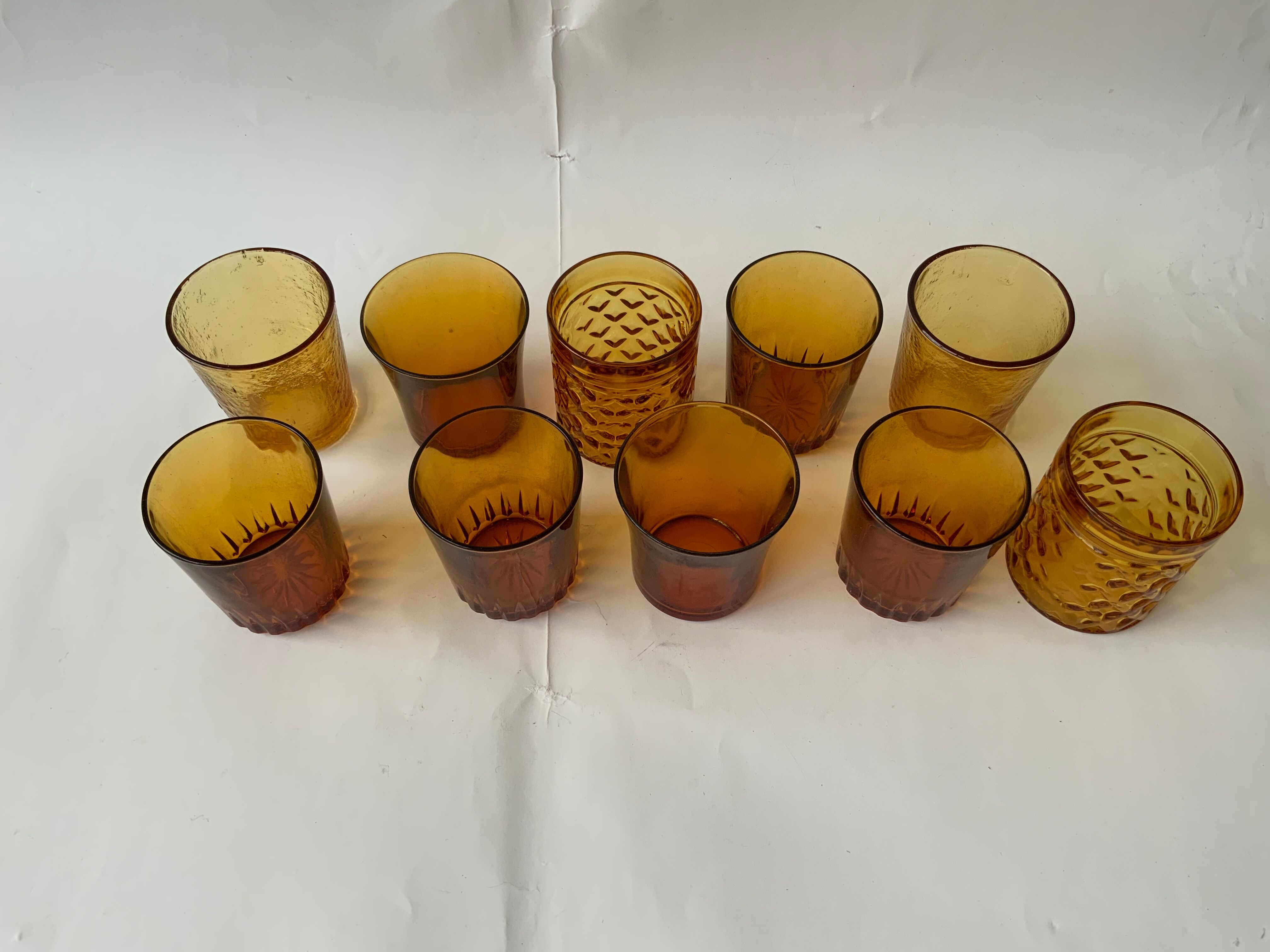 Unarthed amber glasses