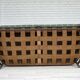 1950s, Danish 2-seater sofa, green furniture wool, oak wood.