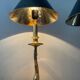 Pair of Empire lamps in bronze and sheet metal