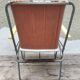 Pair of folding metal lerolin chairs in 70's fabric