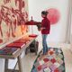 Colorful Boucherouite Rag Rug - 259 x 106 cm
