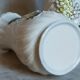 Three ancient lilac slurry vases