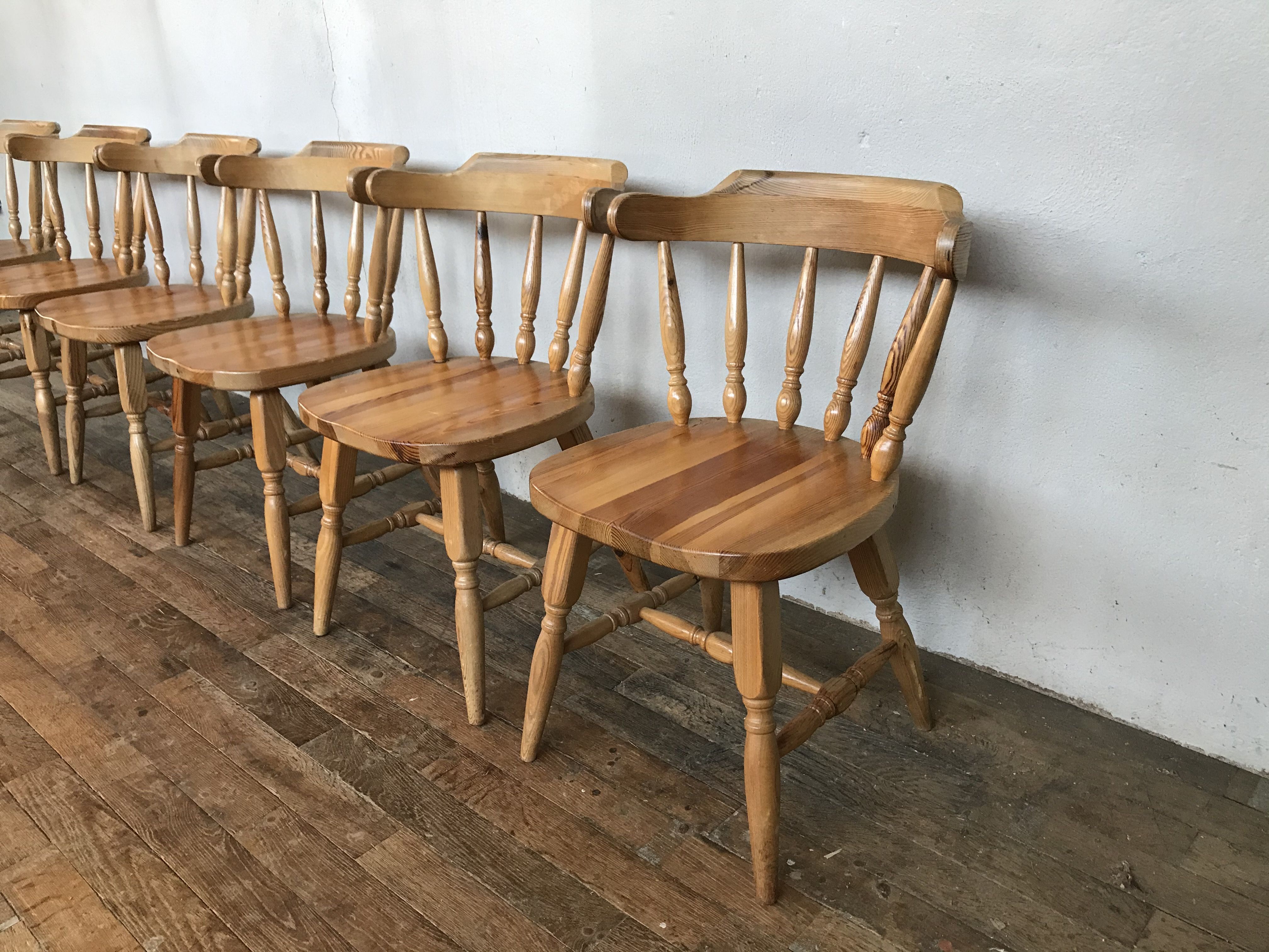 Set table and chairs pine 1950/1960