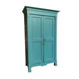 Armoire deux portes ancienne patiné