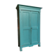 Antique patinated two-door cabinet