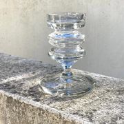 The glass candle holder