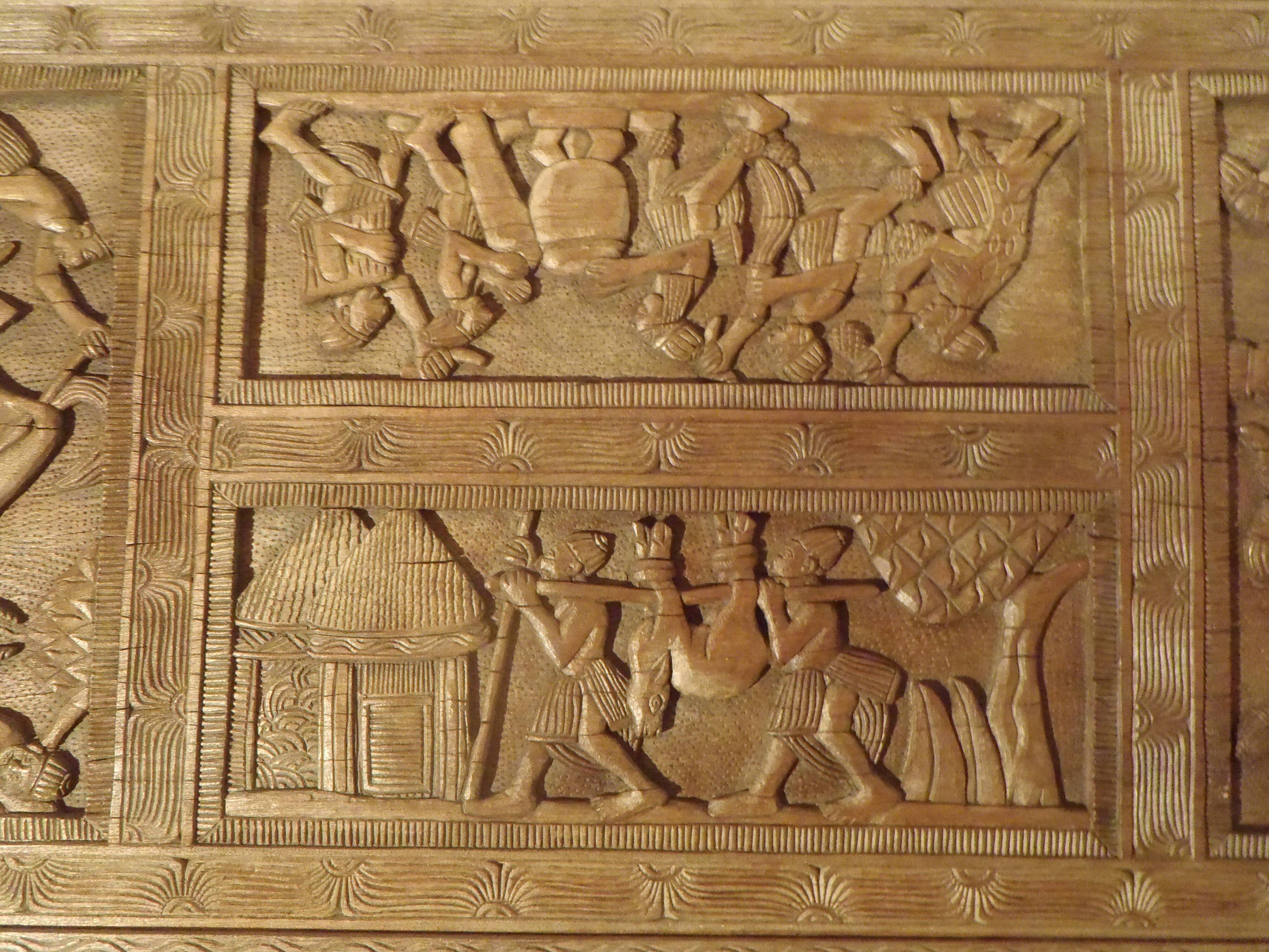 Indonesian table entirely hand carved