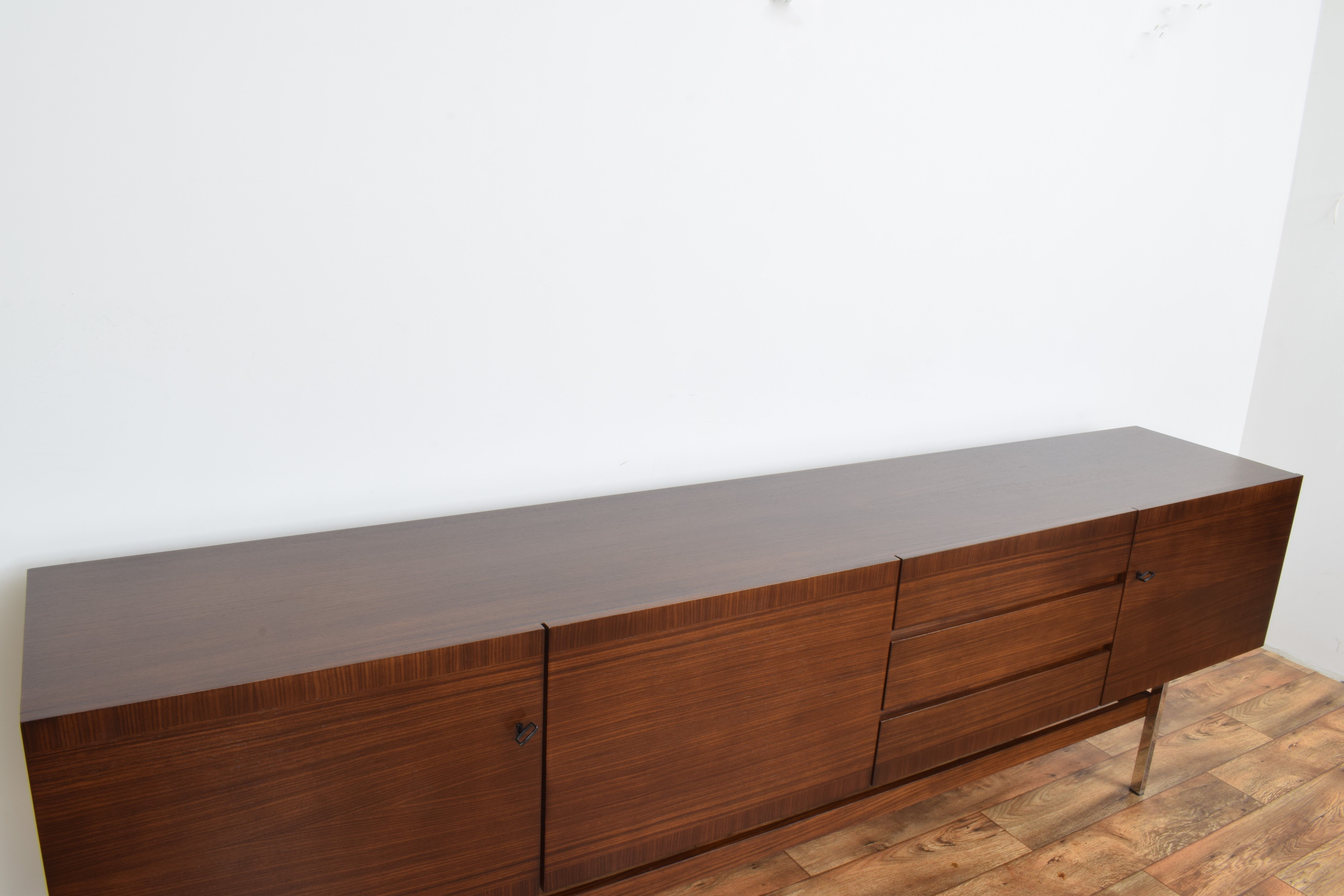 Mid-century german walnut sideboard by Musterring international, 1960s