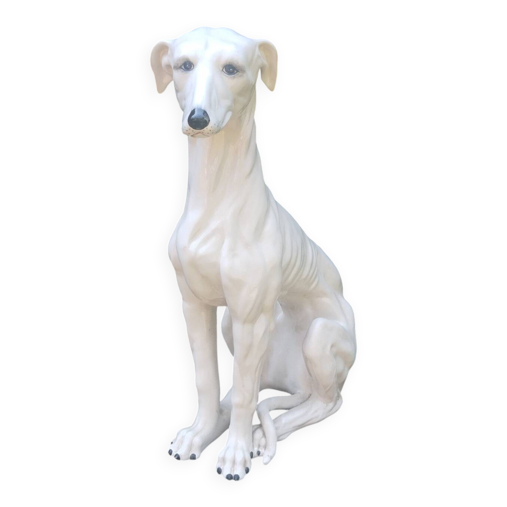 Life-size ceramic greyhound dog Italy