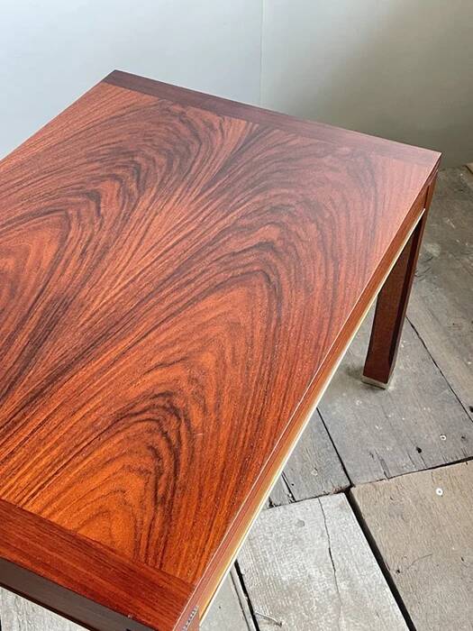 Modern Mahogany and Brazilian Rosewood Side Table Sweden circa 1960s