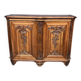 Louis XV style carved walnut chest of drawers