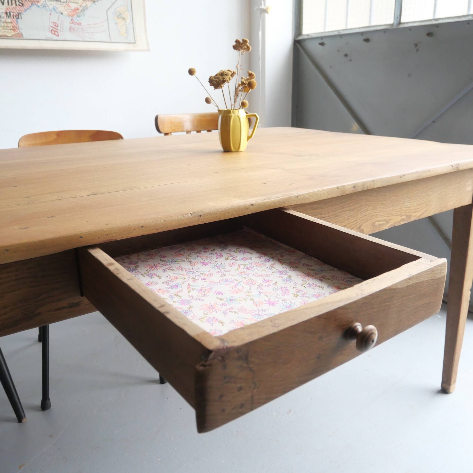 Renovated farmhouse table