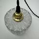 Pair of old vintage granite glass pendants