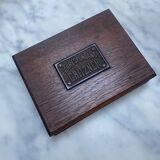 Boîte ancienne de correspondance en bois Gritzner