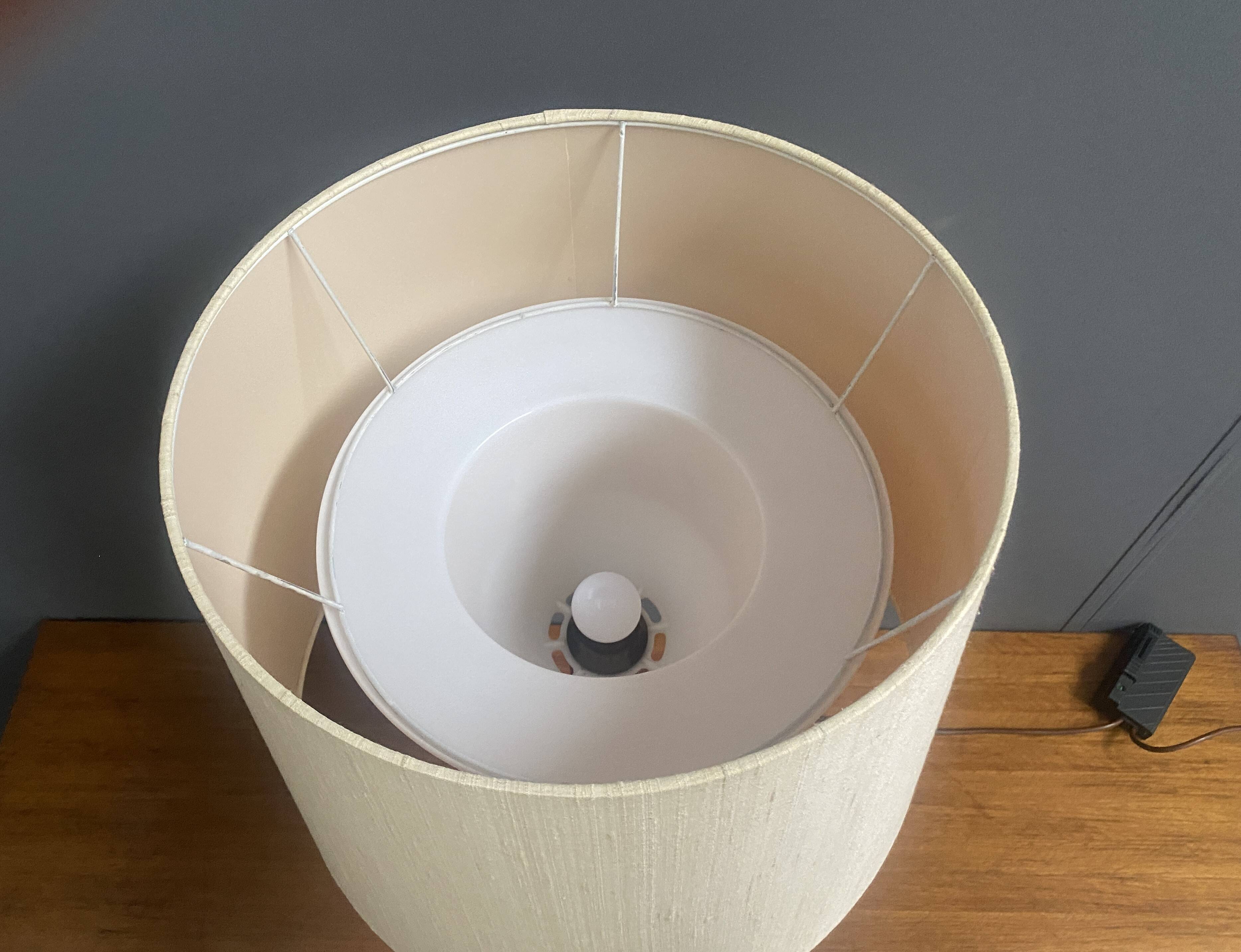 Uno & Östen Kristiansson Teak tablellamp for Luxus Denmark 1970s