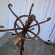 Vintage bentwood coat rack in Thonet style / Dark wood coat rack with shadow.
