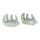 Vintage "hands" bottle coasters, pocket tray.