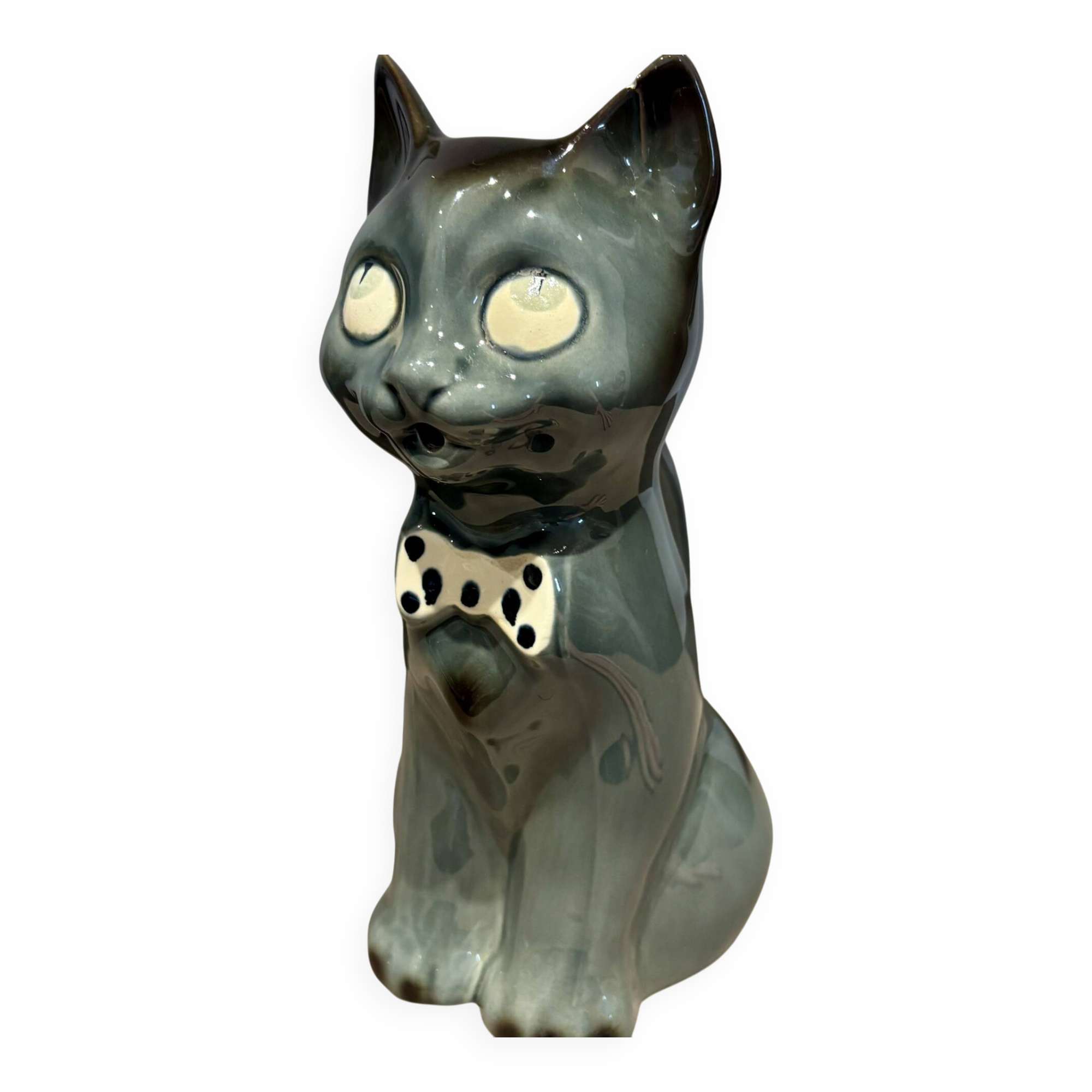 Old ceramic cat jug