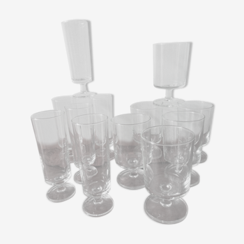 12 glasses luminarc 6 flutes 6 glasses of water or vintage wine