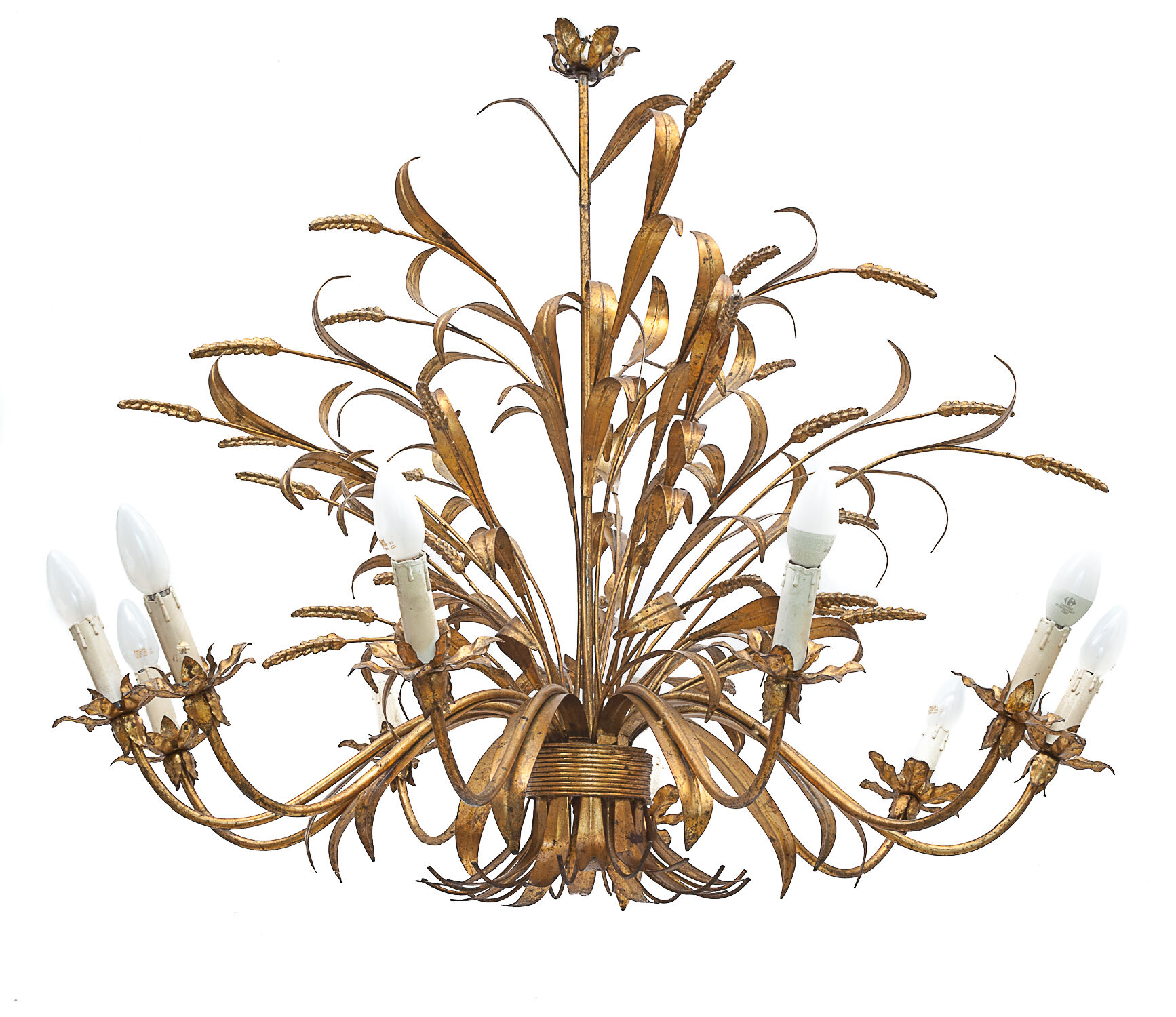 Chandelier sheaf of wheat 10 fires by Hans Kogl