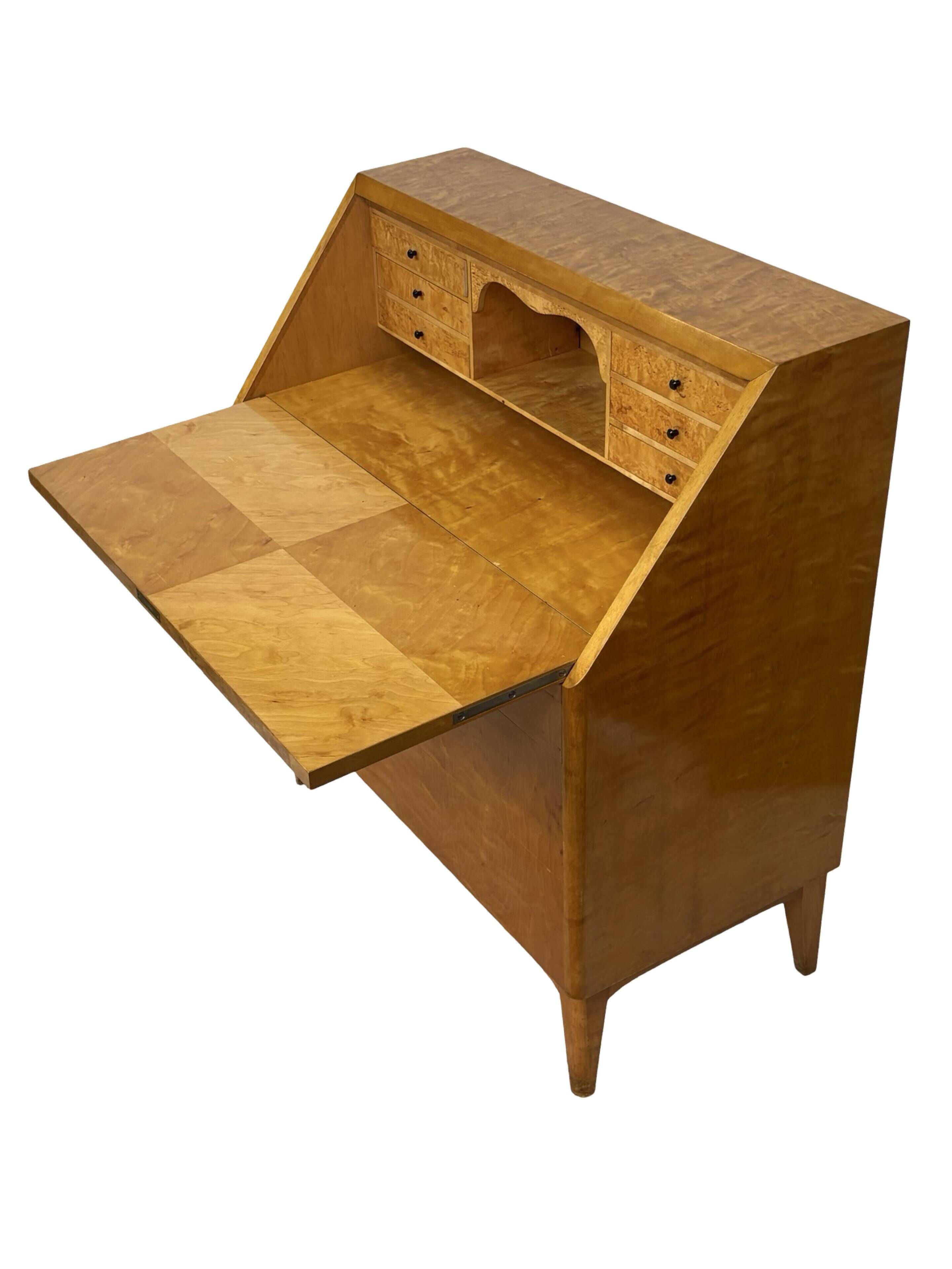 Vintage Secretary Cabinet Swedish 1960s Workspace