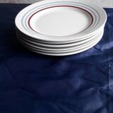 6 plates of Orchies model Stanislas diam 23 cm