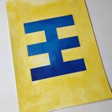 Minimalist geometric painting