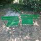 Pair of folding garden chairs