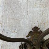 Brass wall coat rack