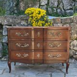 Louis XV style mahogany chest of drawers, 20th century