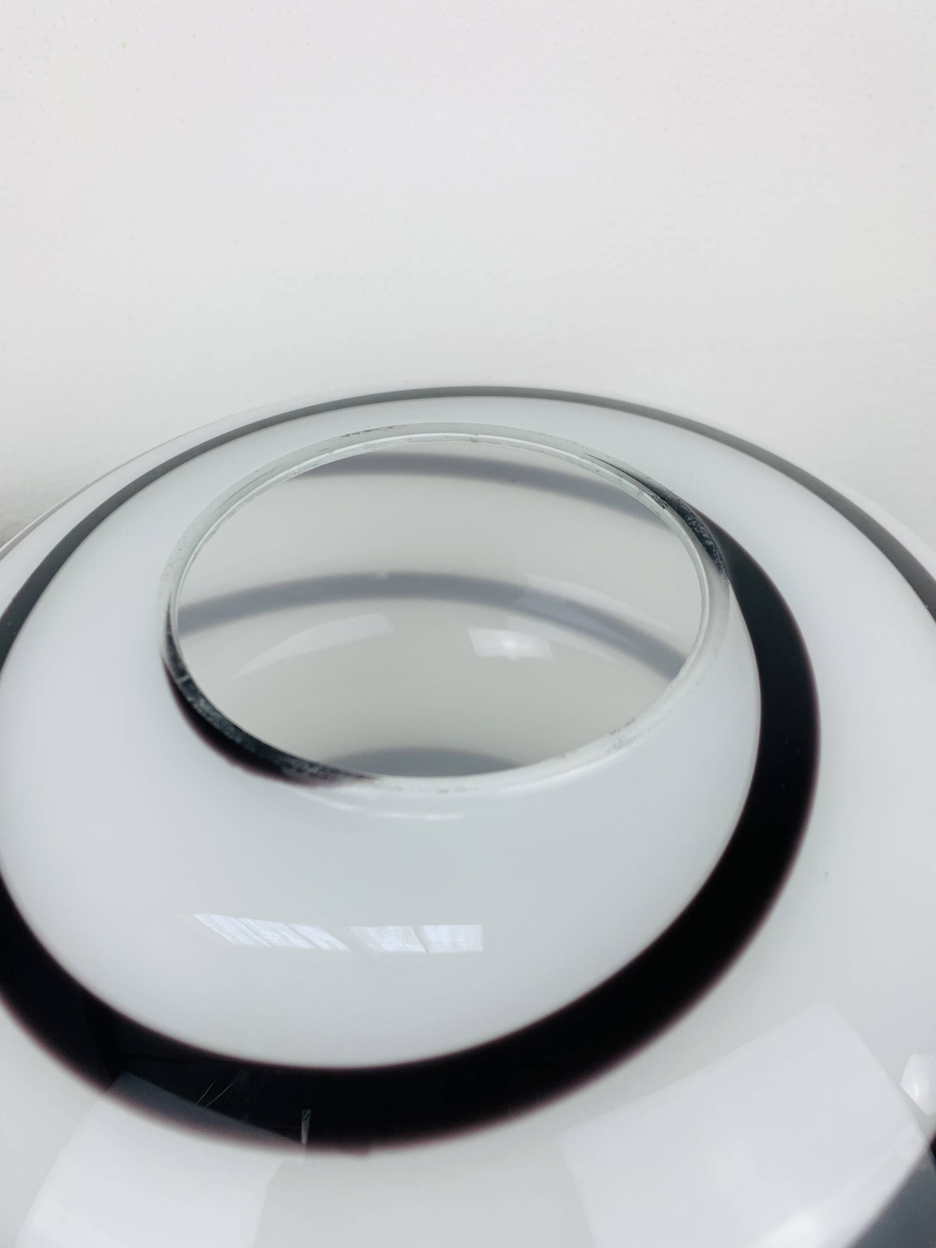 Zebra glass ball lamp by Eglo, 90s, vintage