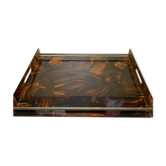 Plateau de service vintage plexi "maison mercier", Alpac, années 70