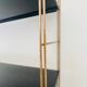 Modular vintage wall shelf, metal and brass circa 1960s