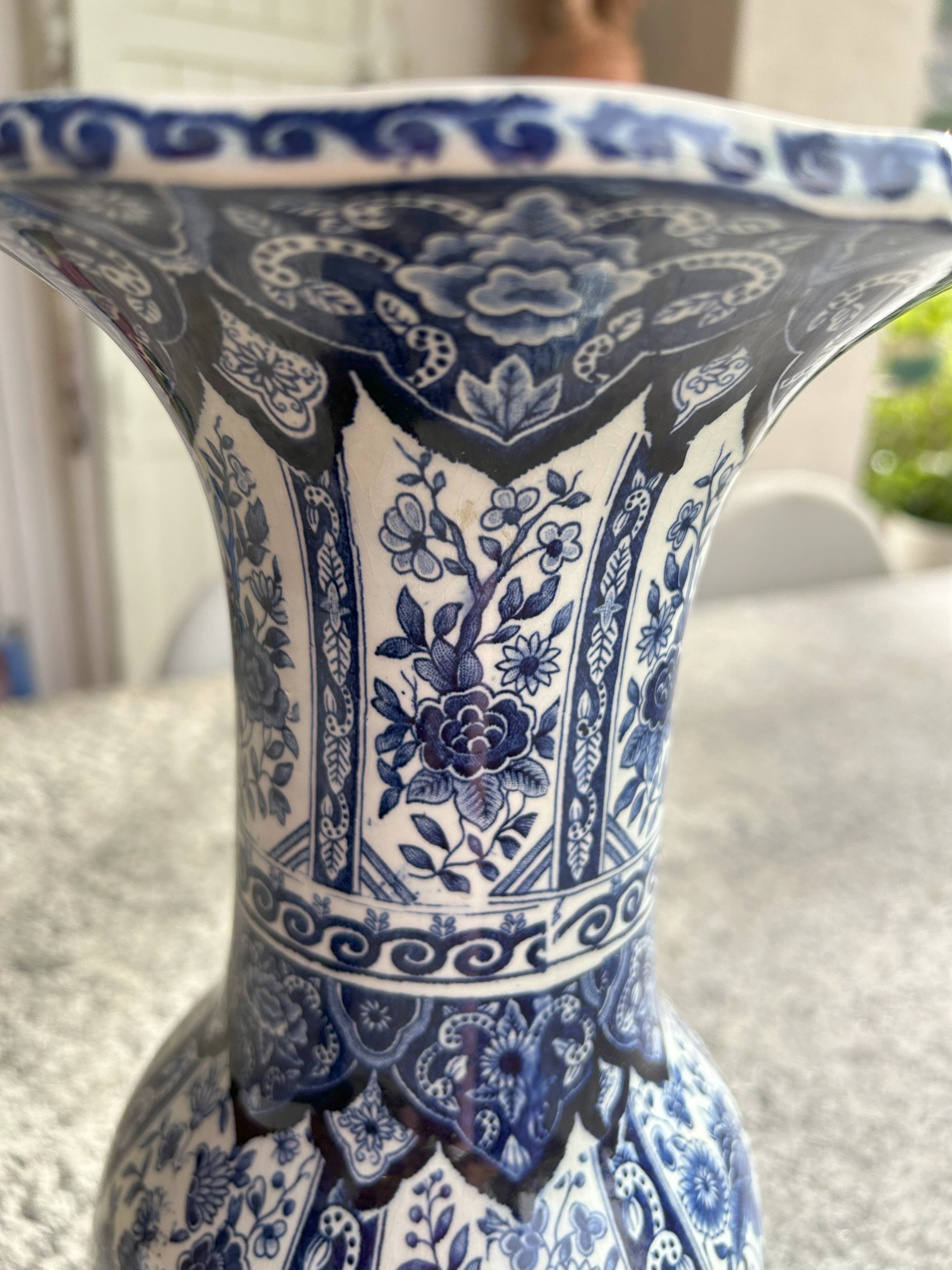 Delft porcelain vase