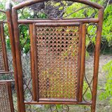 Vintage rattan screen