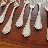Ercuis - Set of 10 Sully dessert forks - silver metal